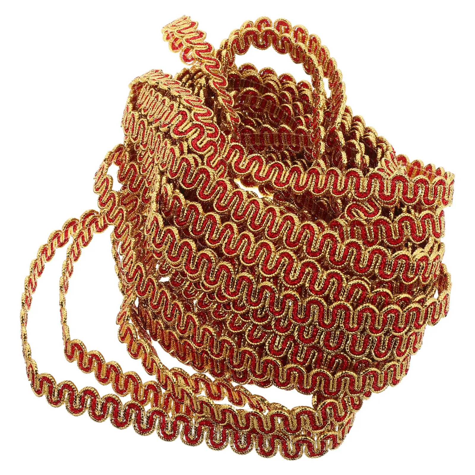 

13 5m Wavy Ribbon 1 Decoration 2cm for Clothing Crafts Sewing Projects Embellishment Metallic Trim