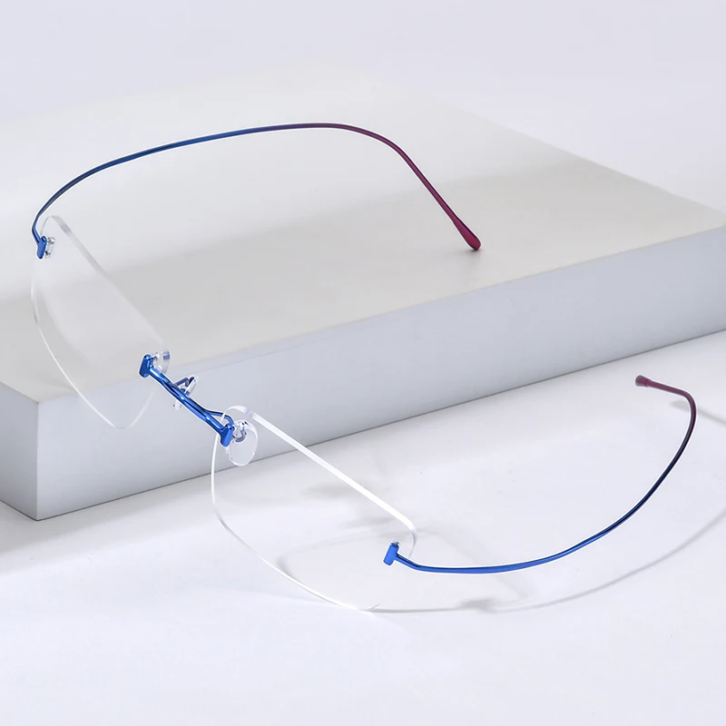 

Оправа для очков FONEX Titanium, мужская, безободковая, квадратная, 2026, высококачественные ультралегкие безрамные очки 871