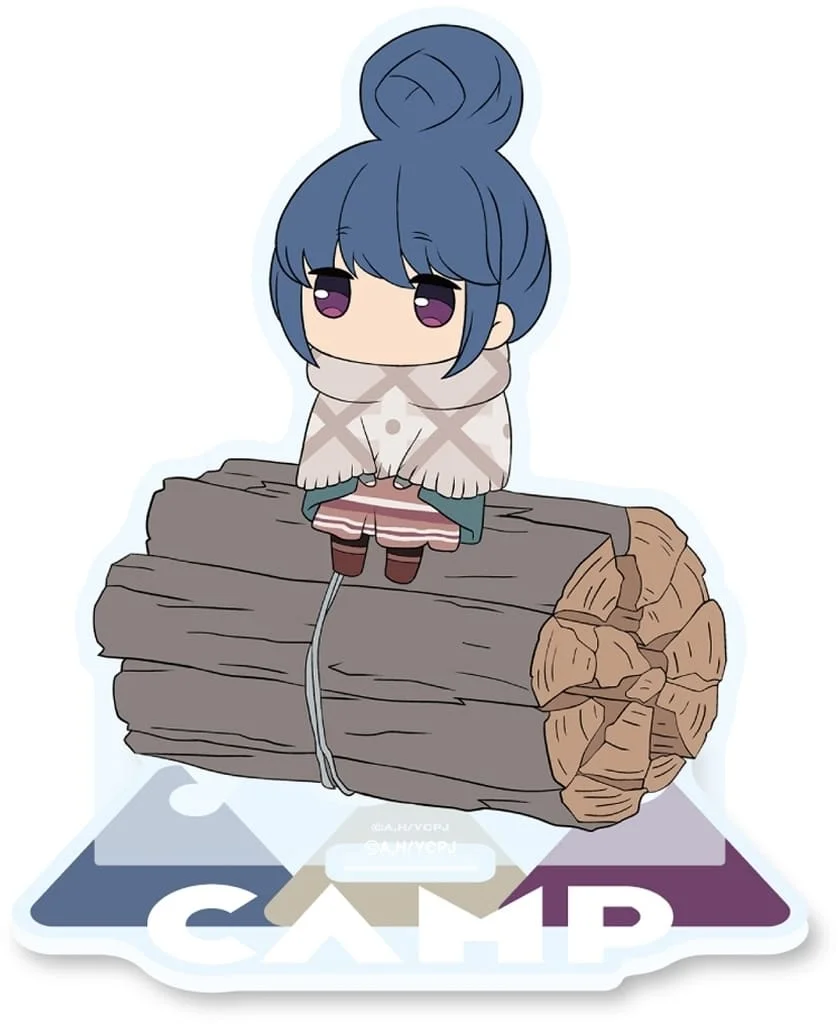 Anime Laid-Back Yuru Camp Shima Rin Kagamihara Nadeshiko Acrylic Stand Figure Display Cosplay Charm Cartoon Desktop 10CM
