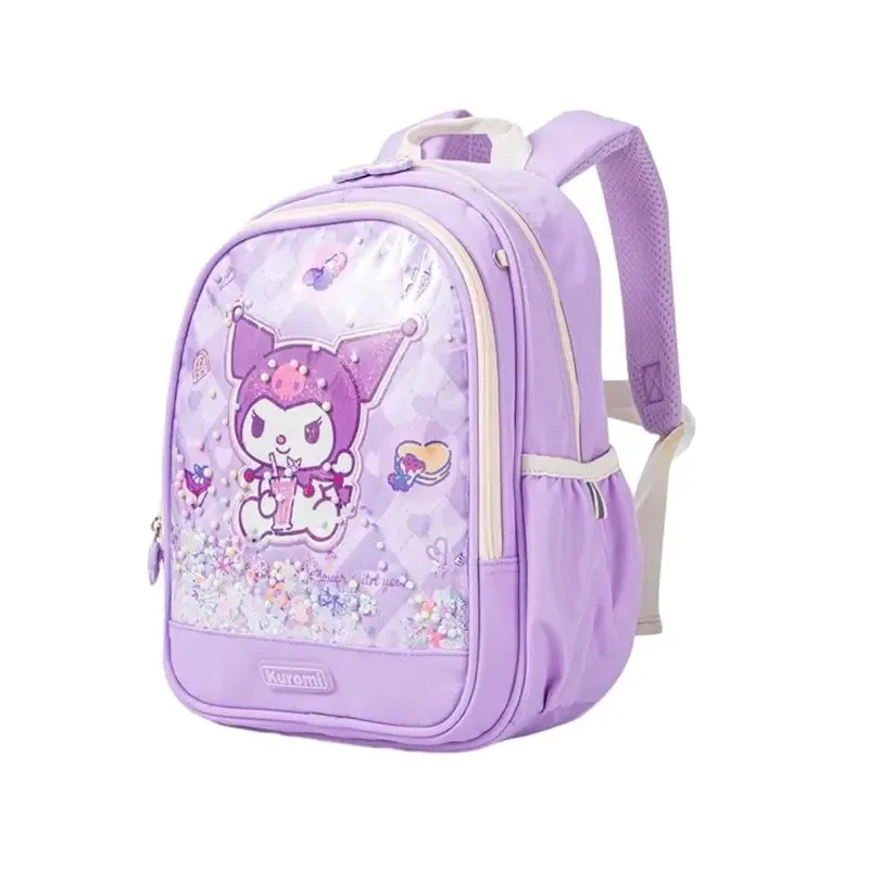 Sanrioed Kuromi Melody Cinnamoroll Hello Kitty plecak dla dzieci śliczny tornister uczeń kreskówka torba na ramię o dużej pojemności prezent