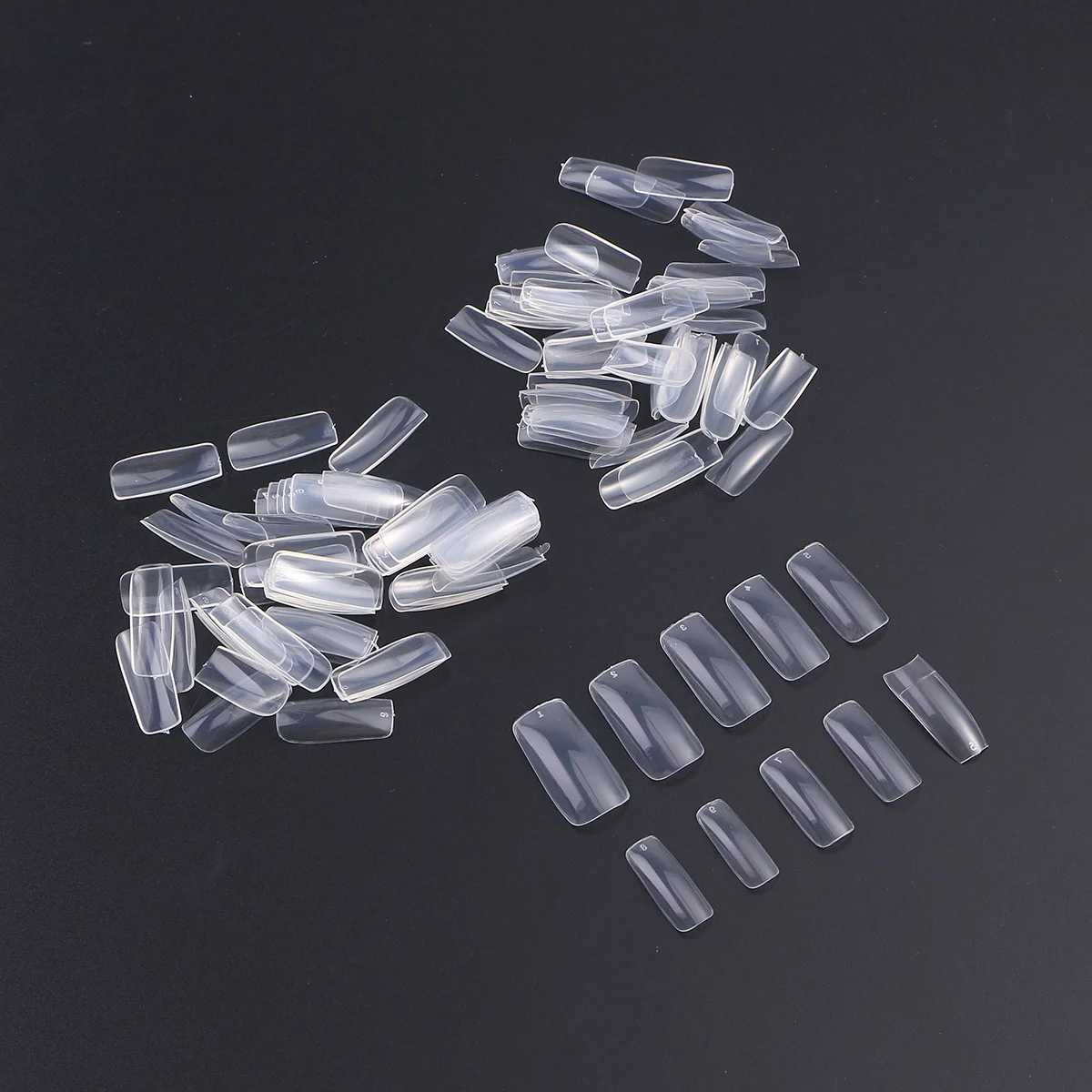 500 stuks transparante volledige dekking nepnagels Franse stijl kunstmatige tips voor professionele doe-het-zelf nail art thuis salongebruik helder