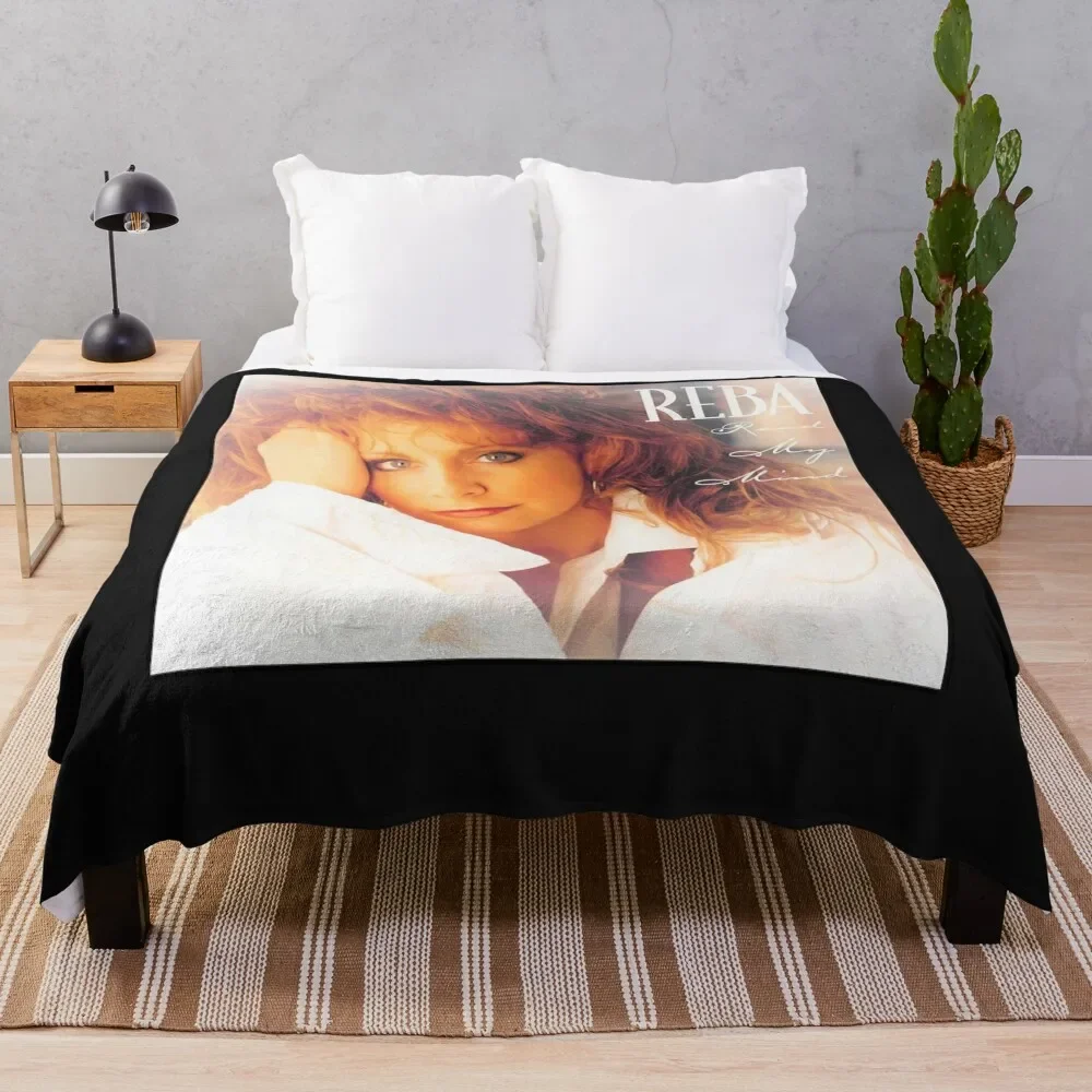 

REBA MCENTIRE Essential T-Shirt Throw Blanket blankets and throws warm for winter Blankets For Sofas Blankets