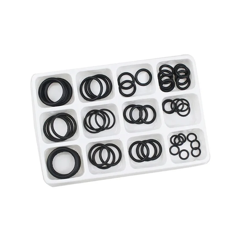 50Pcs Assorted Sizes Rubber O-Ring Kit - Flexible Sealing Rings for Plumbing Tap, Sink Seal & Pipe Thread Leakproof Repair
