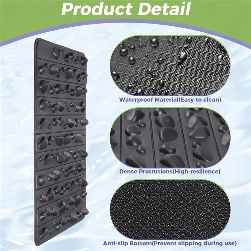 Foldable Foot Massager Mat Feet Pressure Point Pad For Relieve Leg Fatigue In Offices