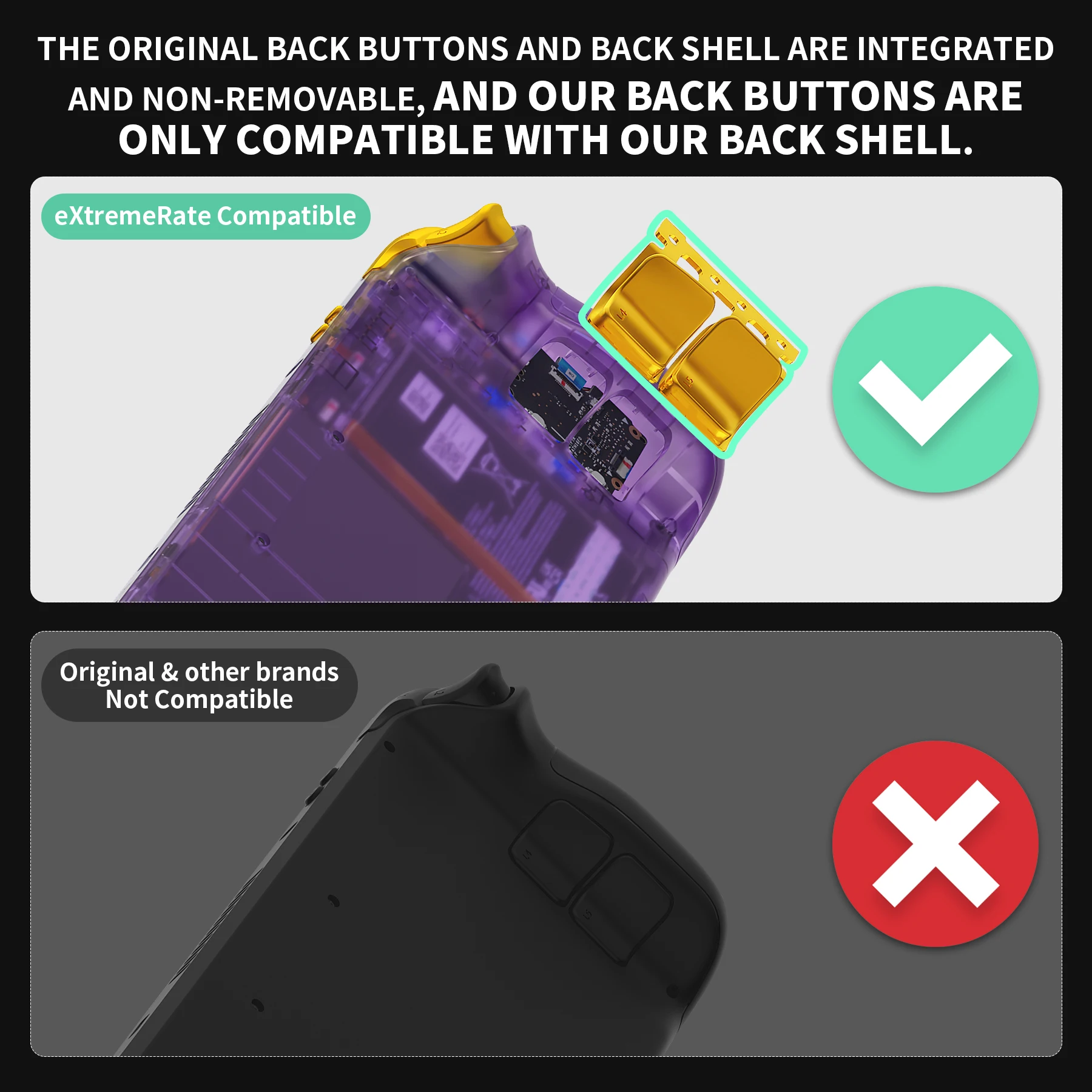 eXtremeRate Replacement Full Set Buttons for Steam Deck LCD, ABXY D-pad Trackpad Bumpers Triggers Buttons & Screwdriver Tools