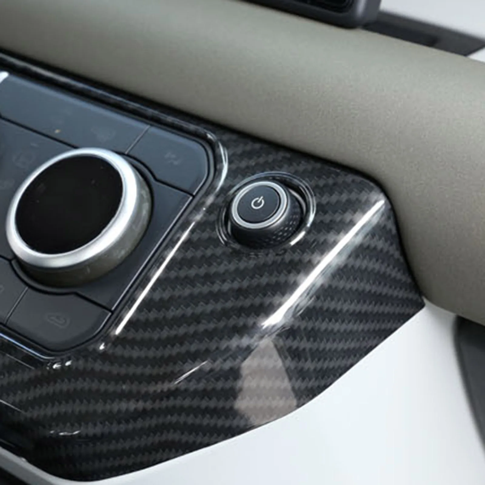 

Carbon Fiber Air Condition Mode Button Cover For Land Rover Defender 90 110