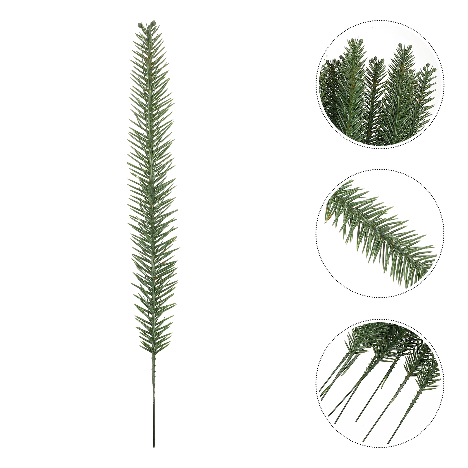 20 قطعة شجرة عيد الميلاد ديكور إبر الصنوبر دائم شجرة عيد الميلاد ديكور فو أوراق الصنوبر التصوير الدعائم سهلة التخزين