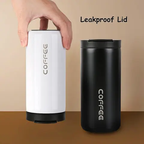 400ML 스테인레스 스틸 커피 보온병 병 열 머그잔 누출 방지 자동차 진공 플라스크 커피 컵 여행 휴대용 절연 병