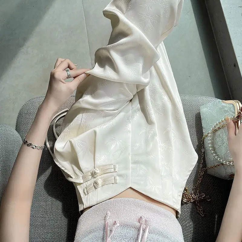 Hose mit weitem Bein, Büro-Damen-Frühlings-Twill, zarte gebundene Taille, professioneller Damenbund, formendes Band, plissiert, Bauchkontrolle, OL