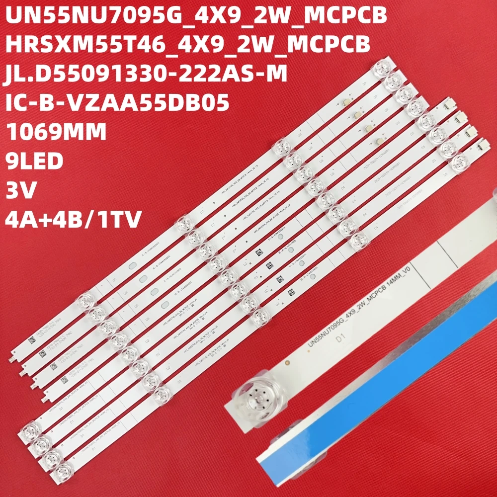 LED ل UE55TU7002U UN55NU7095G L55M5-5A L55M5-5S L55M5-EX HRS-XM55T46-4X9 CRH-BP55303004097CT 55NU7095 Un55tu7090g Un55tu7090