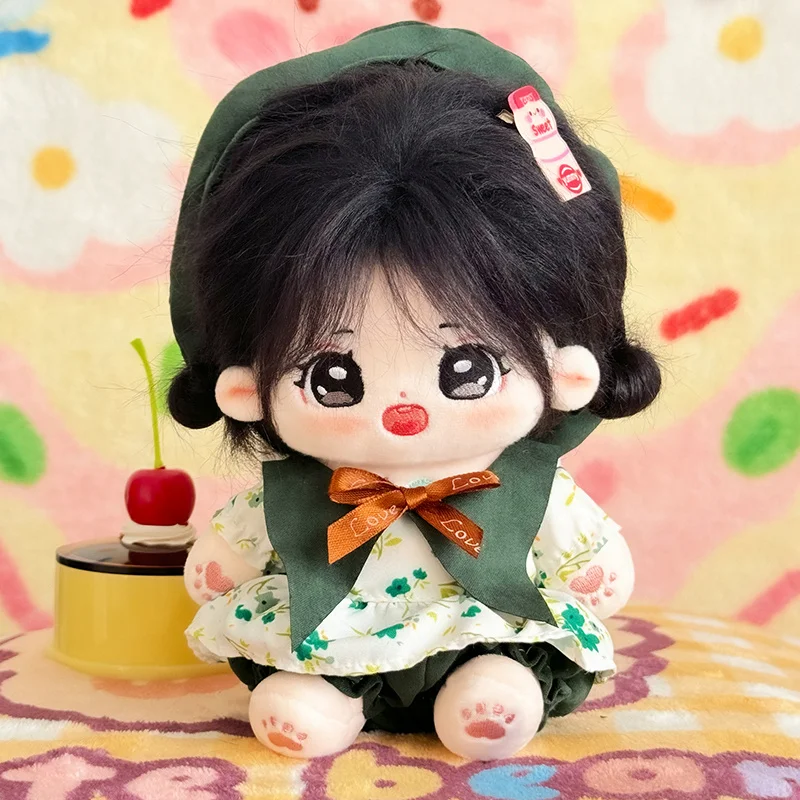 Cute 20cm Idol Doll With Clothes Kawaii Plush Cotton Dolls Stuffed Toy DIY Birthday Gift