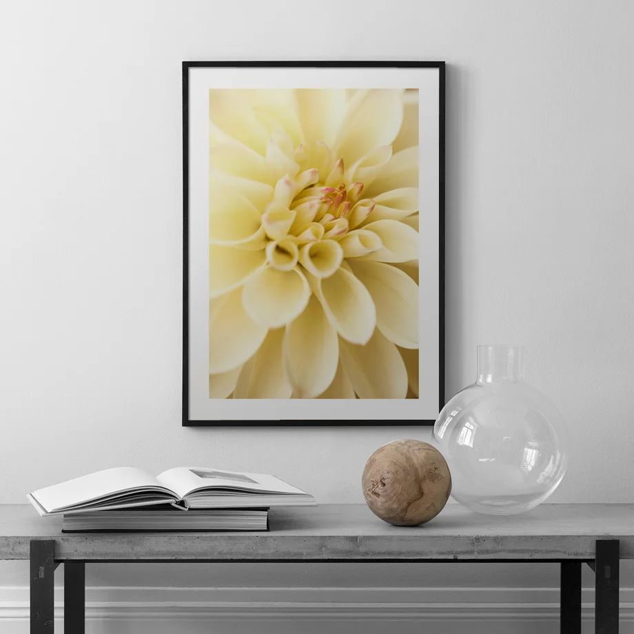 Yellow Pose Dahlia Flower Craspedia Reeds Wall Art Prints Canvas Painting Nordic Poster Wall Pictures For Living Room Home Decor