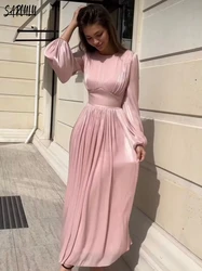 2024 O-neck Evening Dresses Birthday Party Eleagnt Prom Dress A-line Gown Simple Casual Ankle-length Dress Robe De Mariée