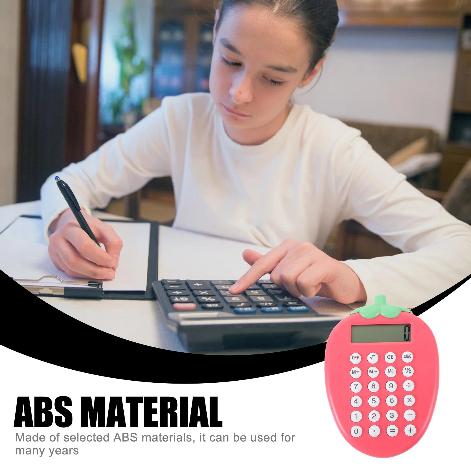 آلة حاسبة تعمل بالطاقة الشمسية، آلات حاسبة إلكترونية محمولة خفيفة الوزن لفيزياء الرياضيات، أداة دراسة هدية صغيرة للطلاب #3