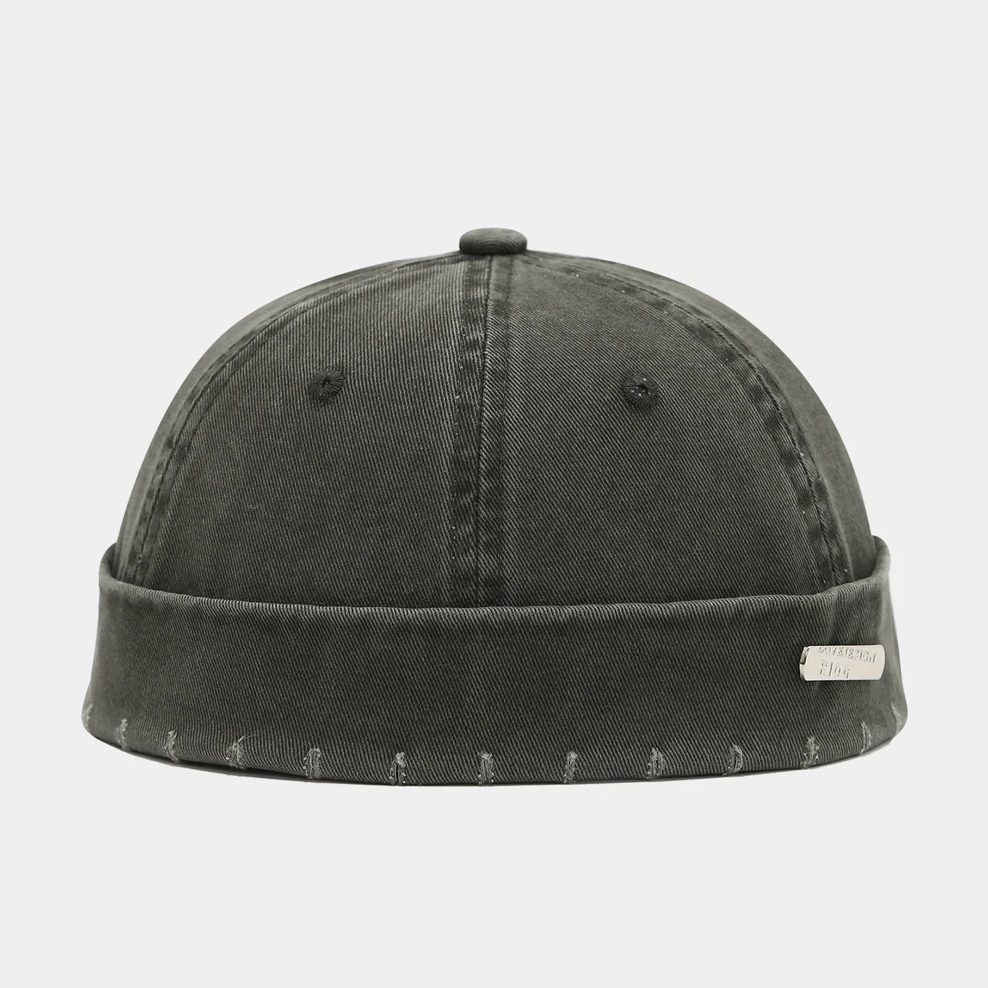 1PC Washed Color Docker Cap ohne Visier Broken Brimless Caps Solid Colors Hat Adjustable Cotton Hats Unisex Vintage Hip Hop – Detail 5