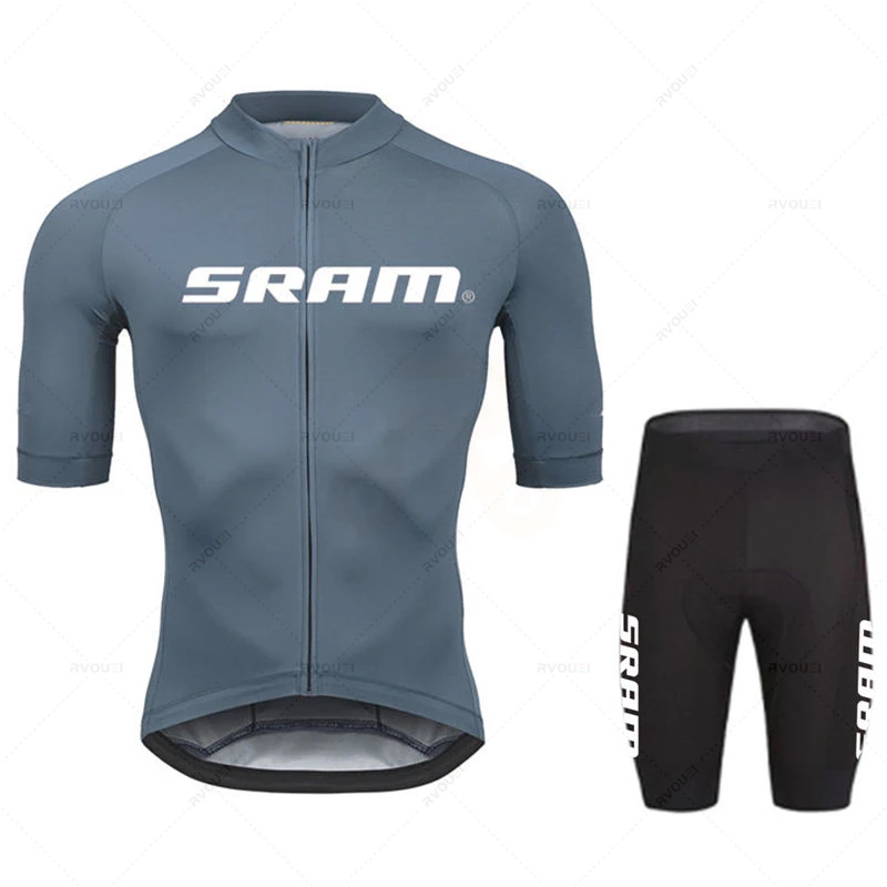 2023 Sram Radfahren Jersey Sets Sommer Kurzarm Fahrrad Atmungsaktive herren MTB Fahrrad Kleidung Maillot Ropa Ciclismo Uniform Anzug 6