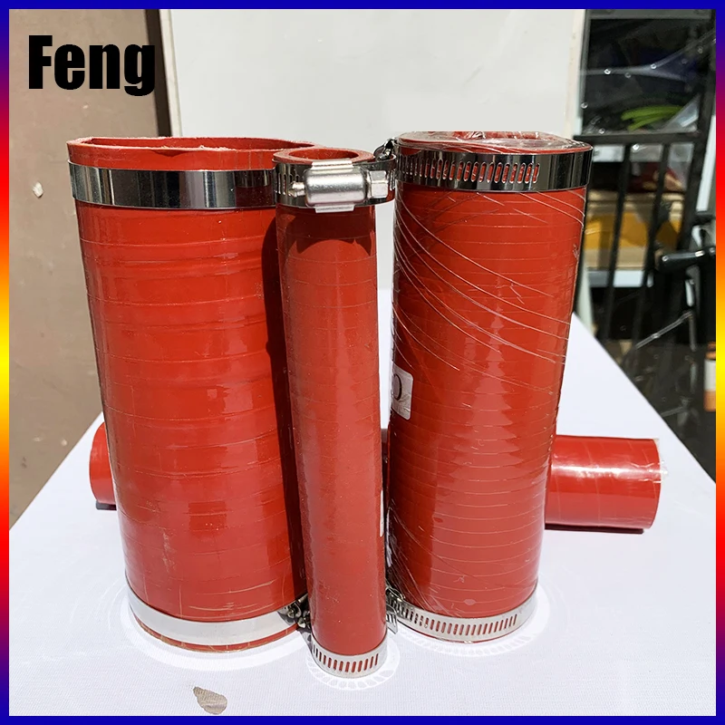 ID40-48mm Length 10-50cm Intercooler Tube Straight Silicone Pipe Coolant Hose High Temperature High Pressure Turbo Send 2 Clamps