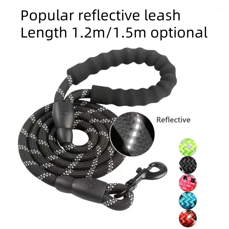 

Foam Handle Reflective Silk P Chain Traction Rope Dog Collar Pet Collar Supplies