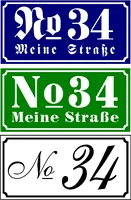 Customized House Number Sign Aluminum Plastic PVC Sign Different Colors Opotions Customized Special Ones for Your House