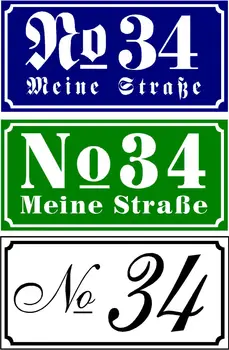客製化門牌號碼牌,鋁合金、塑膠、PVC材質,多種顏色可選,可根據您的房屋進行客製化。 10 最佳銷售 門牌號碼 - №6