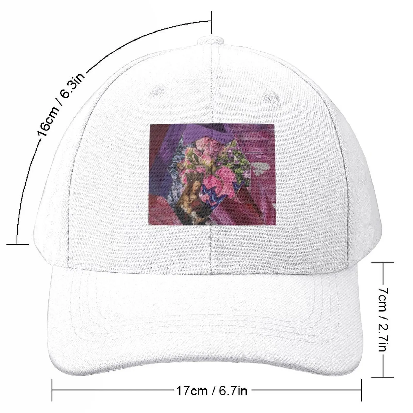 Purple Floral Collage Baseball Cap hiking hat Trucker Cap Visor Trucker Hat Elegant Women's Hats Men's