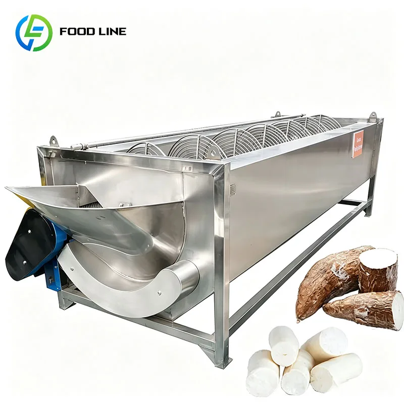 Fresh Roots Peeling Machine Cassava Peeling Cassava Peeler Machine Root Vegetables Peeler Customized