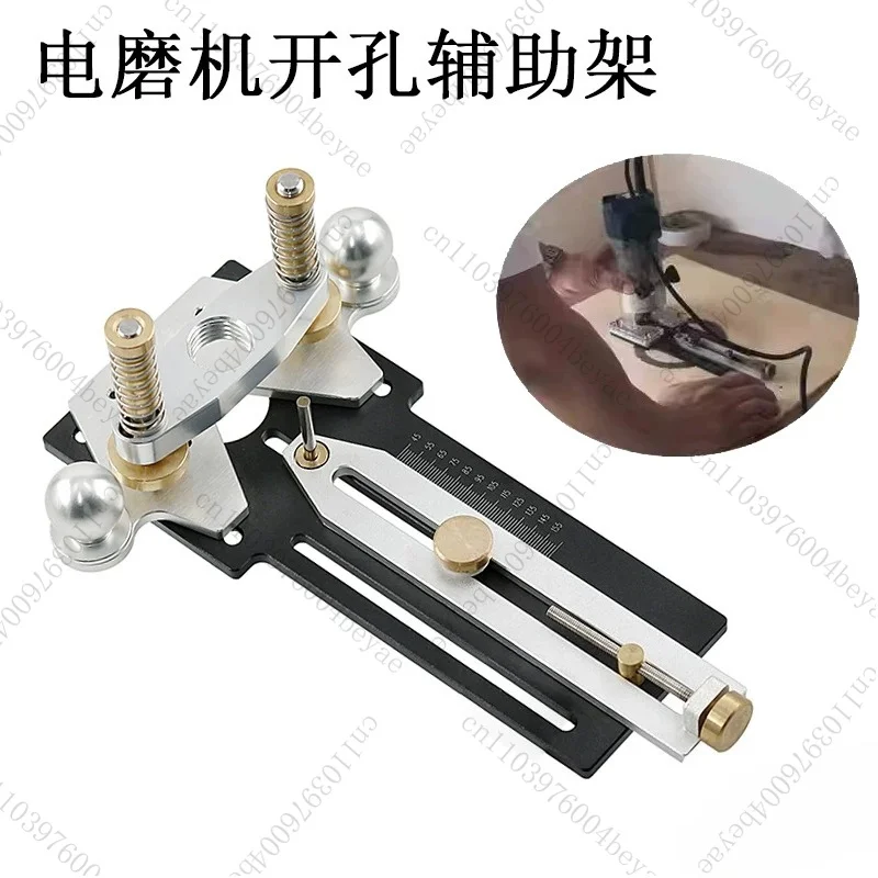 Woodworking Circle Cutting Jig for Electric Trimming Machine Wood Router Milling Circle Slotting Base DIY Tools with Scale Fence
