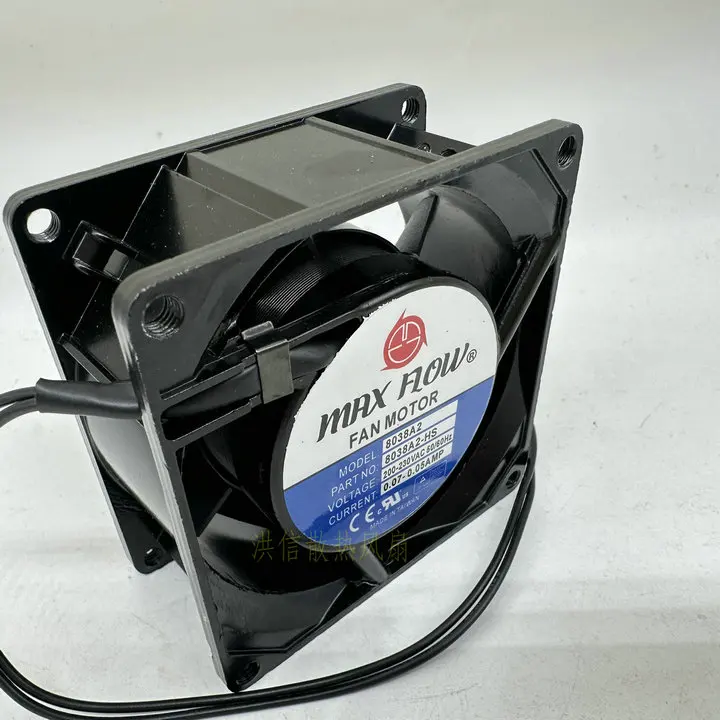 MF8038A2 8038A2-HS AC 230V 0.07A 80x80x38mm 2-Wire Server Cooling Fan