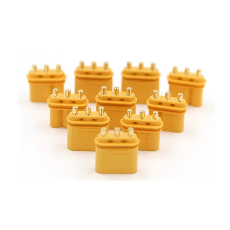 5/10 Pairs Amass MR30PB Connector Plug With Sheath Female & Male for RC Lipo Battery RC Toys
