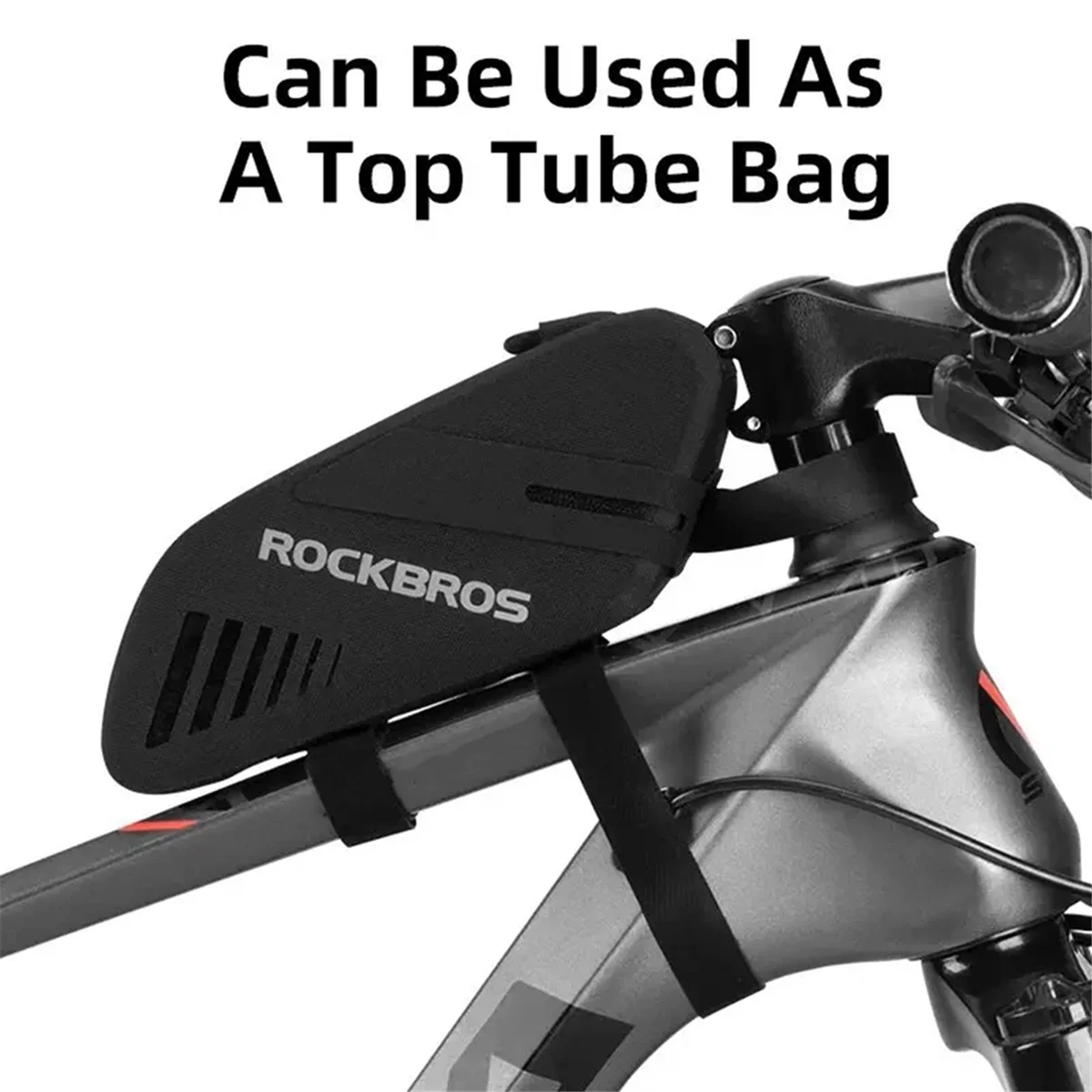 ROCKBROS 0.6L Bike Saddle Bag Waterproof Tail Bag With Tail Light Hanging MTB Road Bicycle Accessories