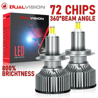 H7 LED 360 CSP Car Headlight Bulb Canbus H1 H3 H8 H9 H11 Fog Light 9006 HB4 9005 HB3 9012 HIR2 Mini Auto Lamp For Projector Lens