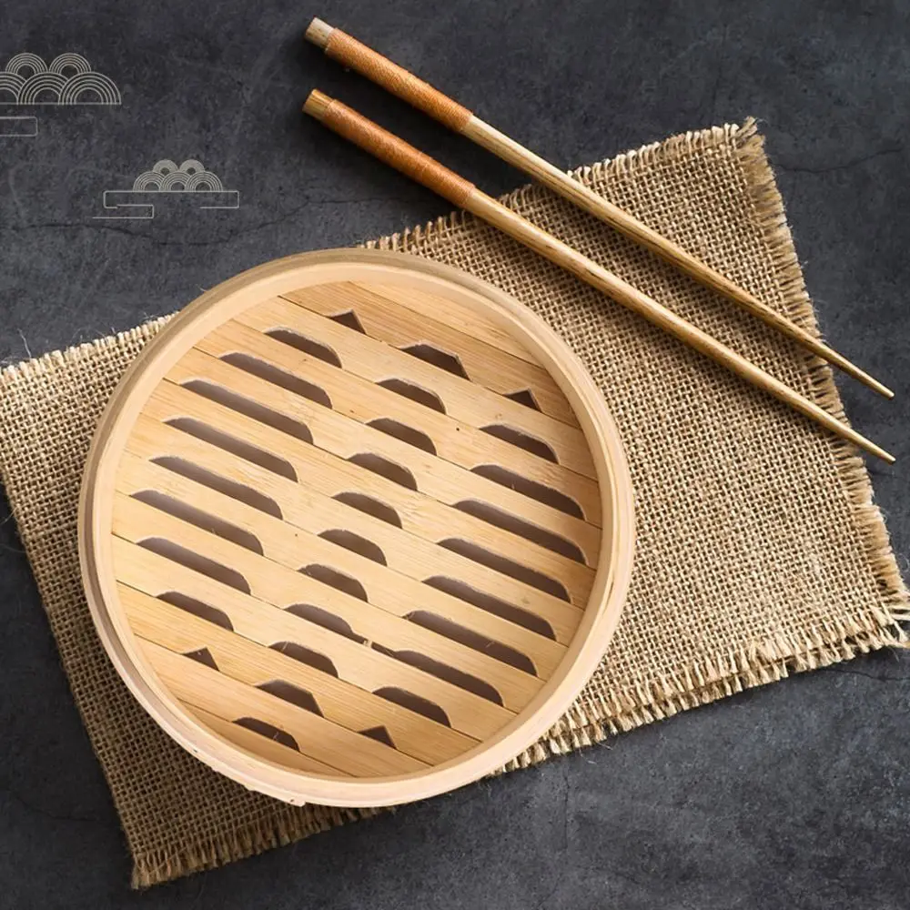 Bamboo Steamer Basket with Lid Dumpling Steamer Basket Chinese Steamer Basket Bamboo Steamer for Cooking Bao Buns Steam Basket