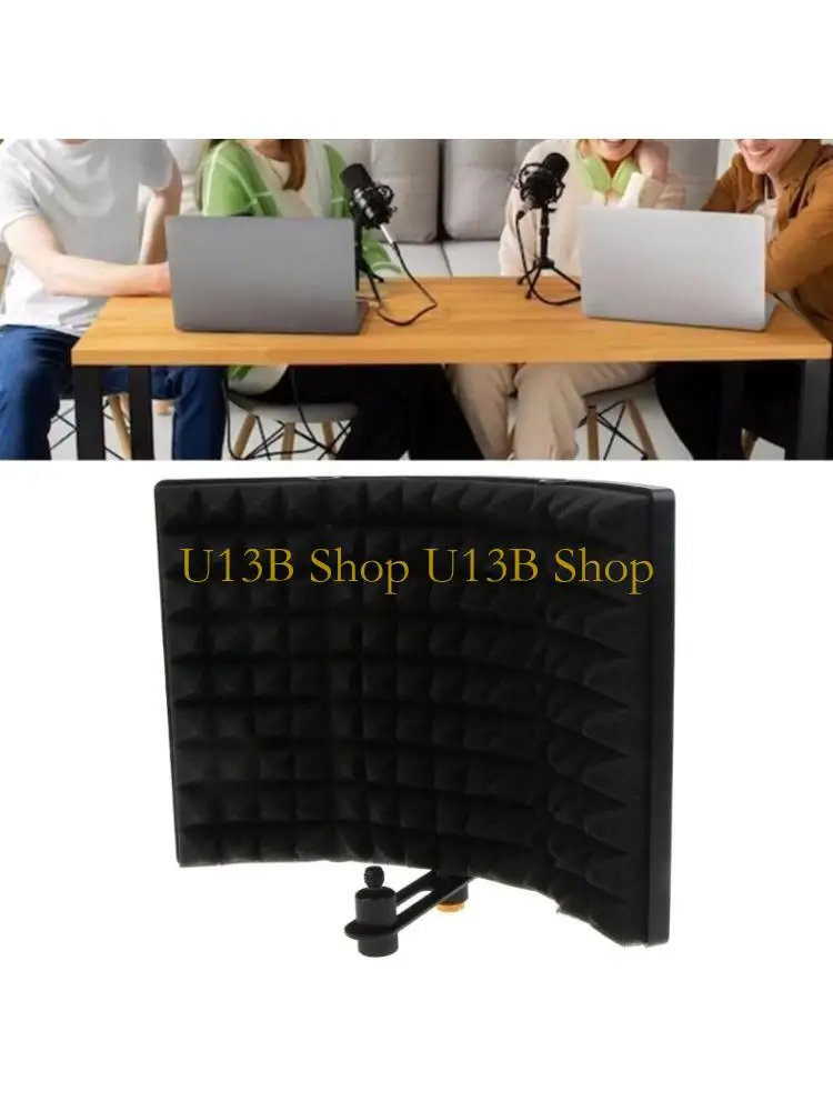 U13B Professional Studio Microphone Soundproof Sound Absorption Foam Reflection Filter Sponge Soundproof