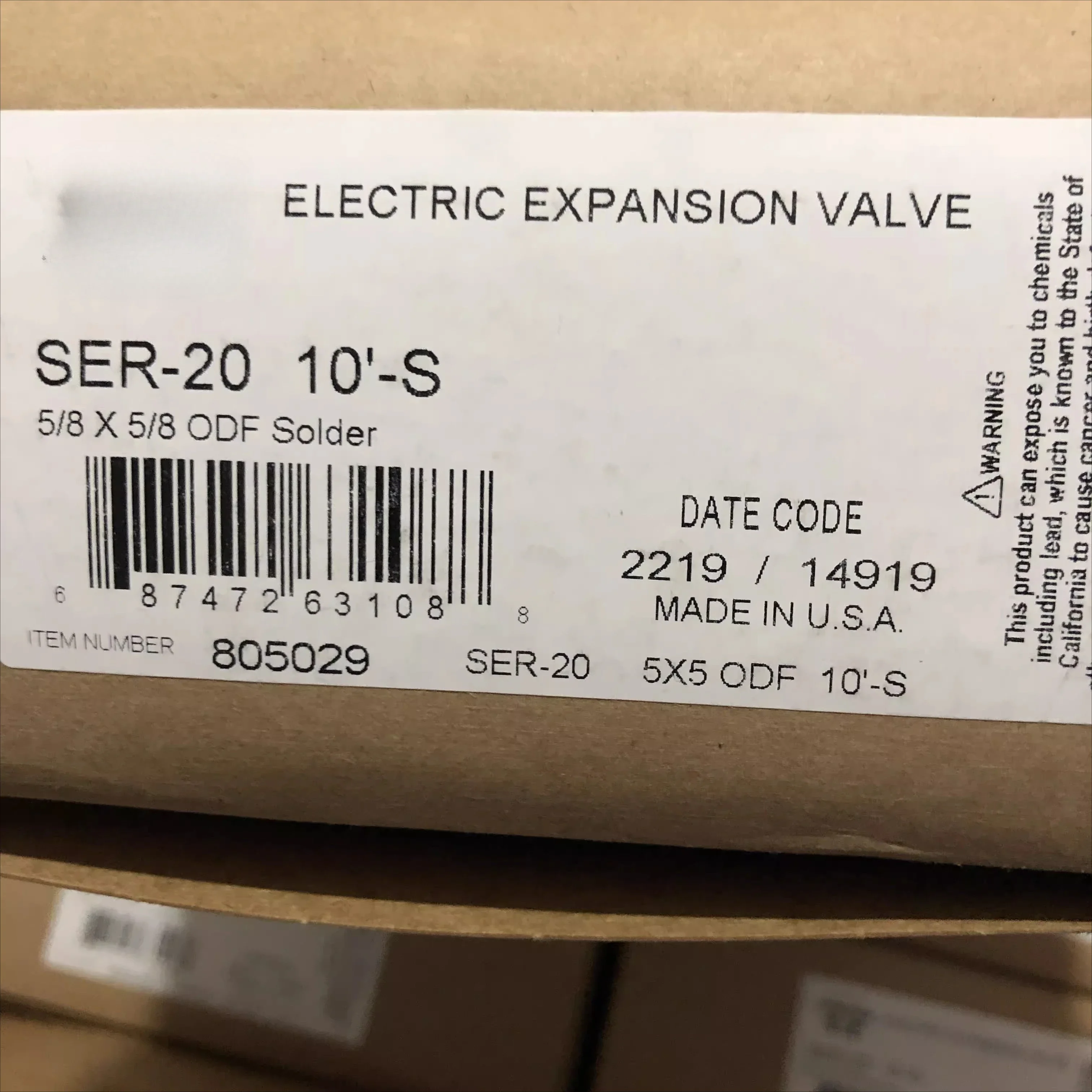 Sperland Electronic Expansion Valve SER-20 M12 10-S Interface 16MM