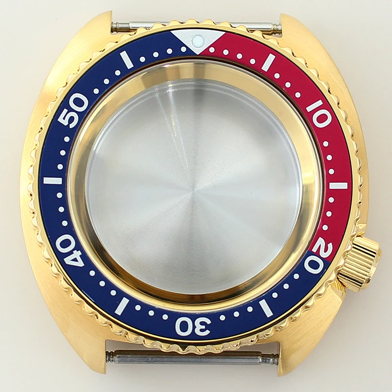 45mm NH35 Watch Case Sapphire Glass For Mod Tuna mouth Abalone Fit NH35 NH36 NH38 4R36 Movement Watches Replacement Accessories