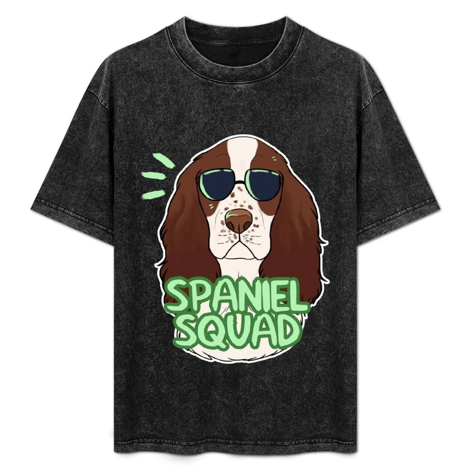 

SPANIEL SQUAD (liver and white) T-Shirt Soft Anti-Shrink Cotton Tee