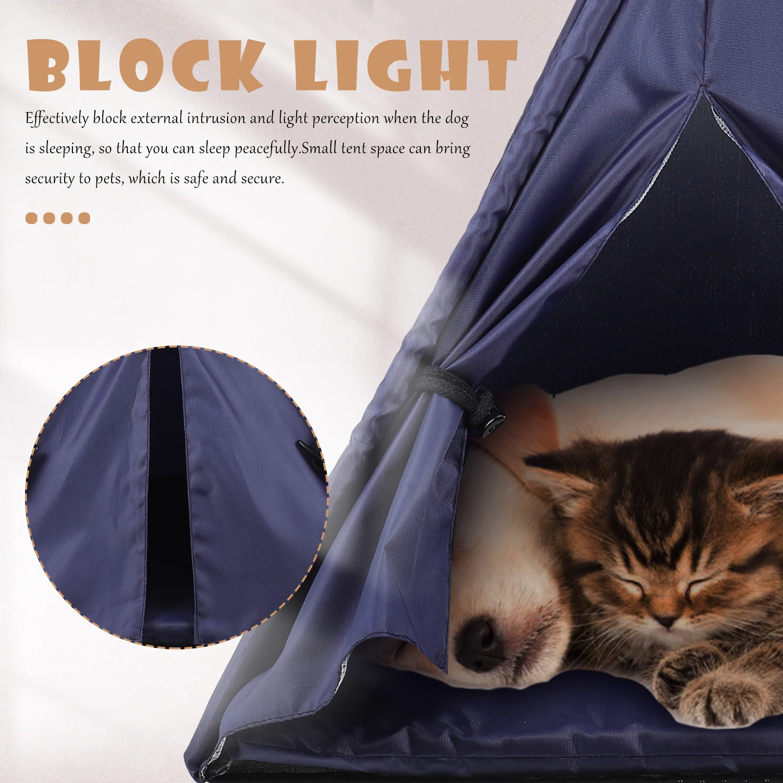 

Waterproof Pet Tent Teepee for Pets Cat Indoor Cats Bed Dog Small Animals Dogs House
