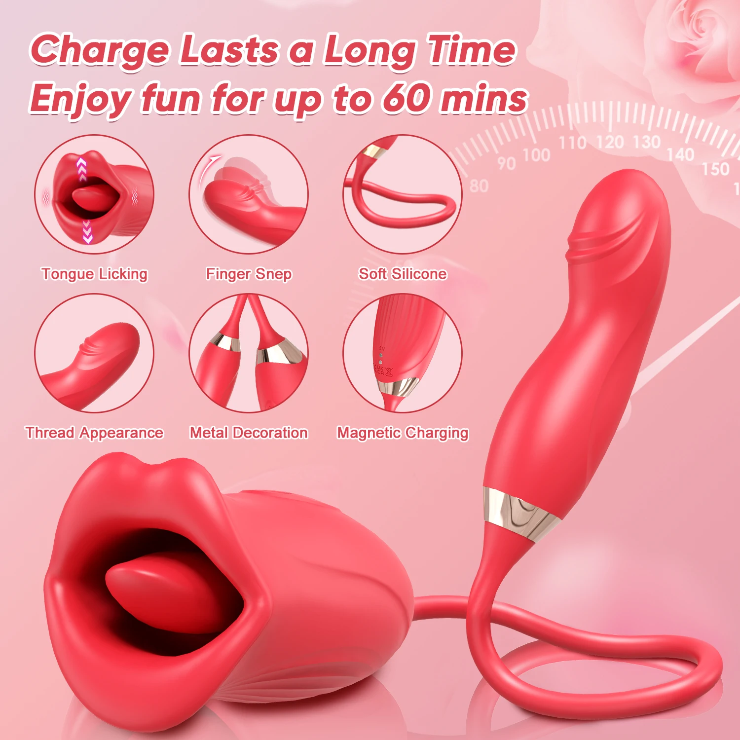 2024 Bitting Oral Vibrator  for Women Clitoris Stimulator with Wiggle Finger Vibrating Egg Female Masturbation Sex Toy for Women