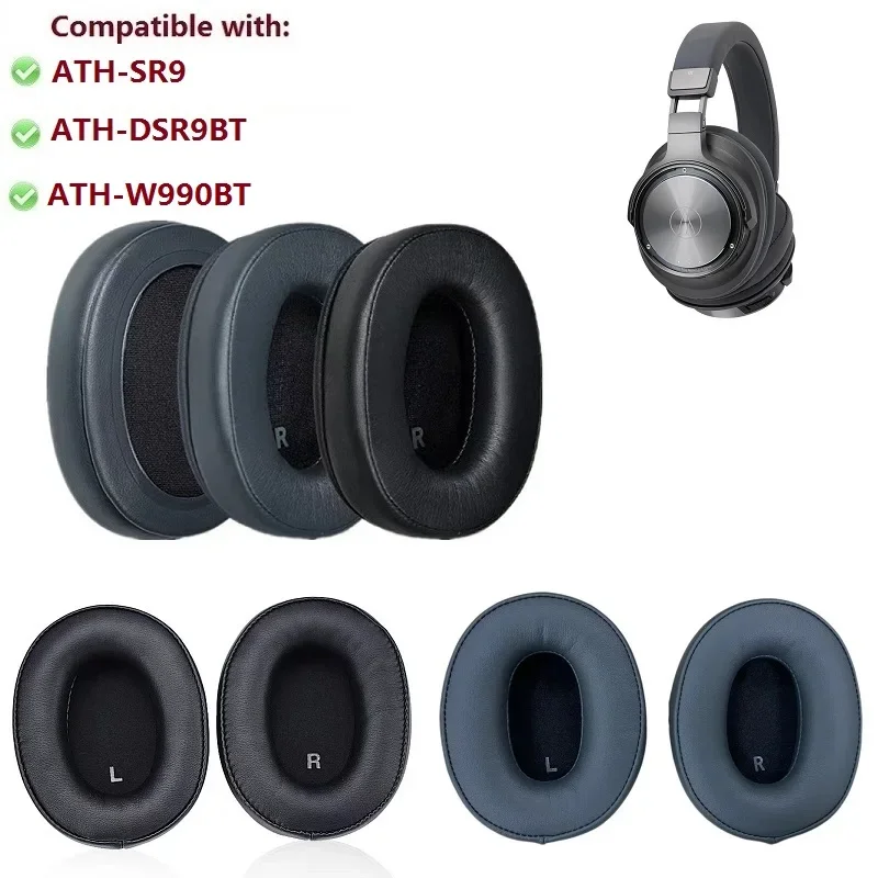 Suitable For Audio Technica ATH-SR9 ATH-DSR9BT ATH-WS990BT Headset Replacement high quality Protein skin memory sponge Ear pads