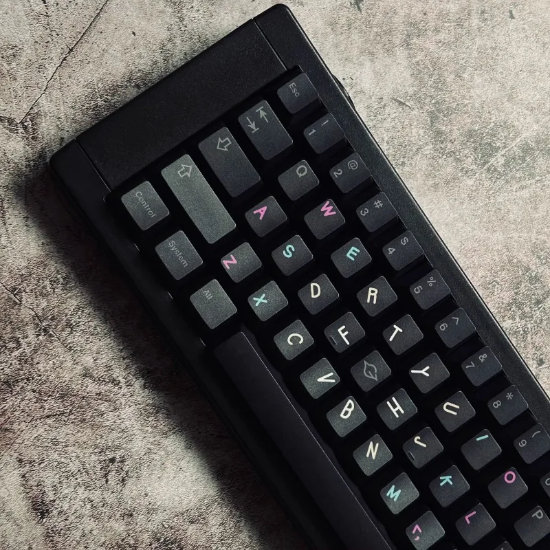 Imagem -03 - Gmk Singularity Tema Keycaps Grupo Sublimação Pbt Perfil Cereja Acessórios Teclado Mecânico Preto Presente