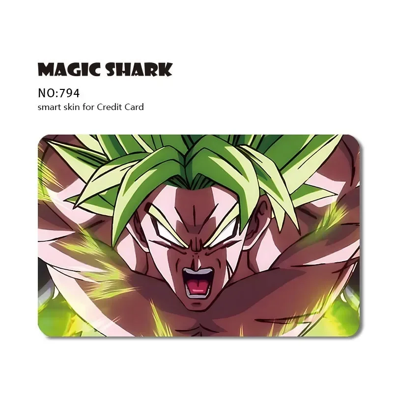 Fashion Cartoon Anime Game One Piece Naruto Dragon Ball PVC Matte Film Sticker Case Skin for Credit Card Big Small No Chip HT12