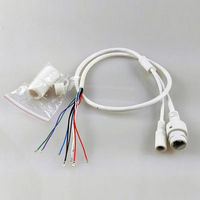 ESCAM LAN Cable Module for CCTV IP Camera - RJ45 DC Jack (No 4/5/7/8 Wires) w/Status LED, QF001 Compatible