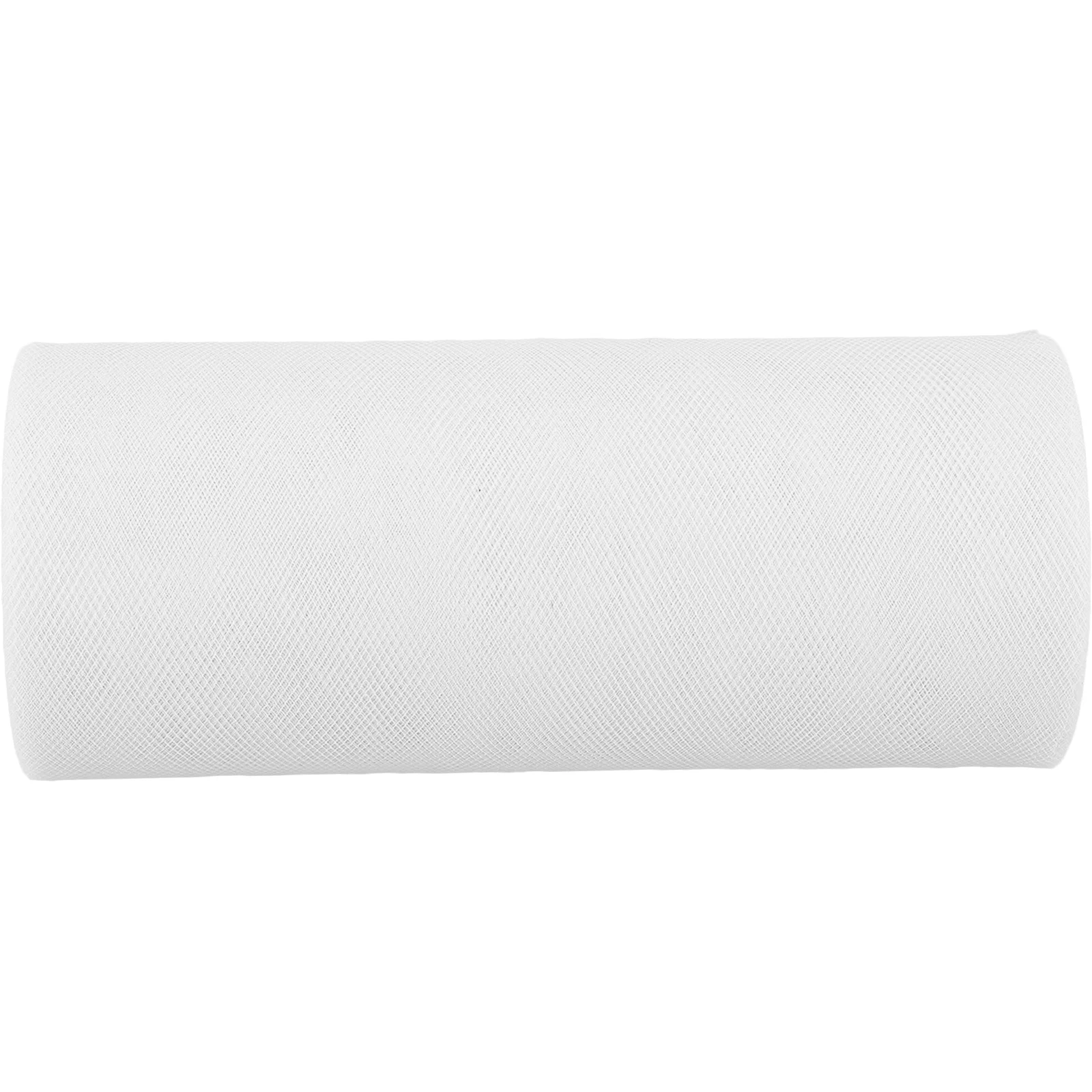 

15cmx25 Yards Wedding Tulle Roll White Dacron Rhinestone Ribbon for Tutu Skirts Bows Chair Sashes Wedding Party Decorations Gift
