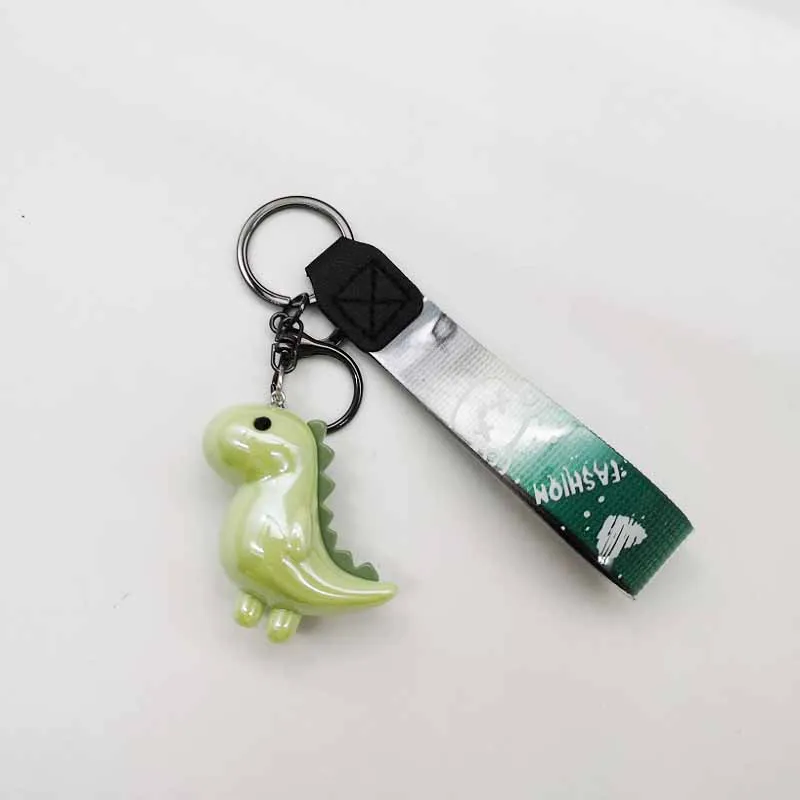 Cute A Special Dinosaur Keychain For Car Key Good Plastic Acrylic Dragon Key Chain With Strap For Kids Toy Backpack Pendant