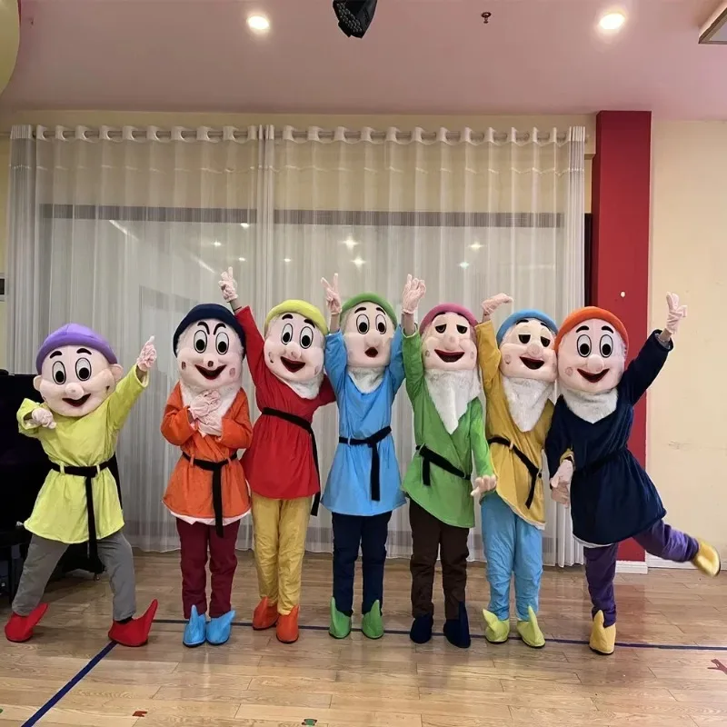 분위기를 향상시키는 소품 코스프레 공주 백설 공주와 7명의 난쟁이 캐릭터 마스코트 의상 광고 공연 멋진 소품