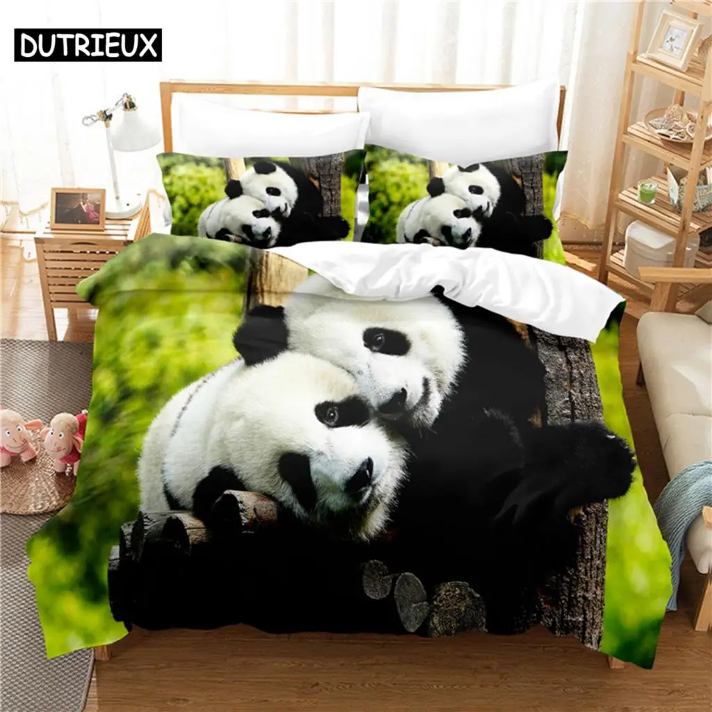 

Panda Bedding Set Duvet Cover Set 3D Bedding Digital Printing Bed Linen Queen Size Bedding Set Fashion Design