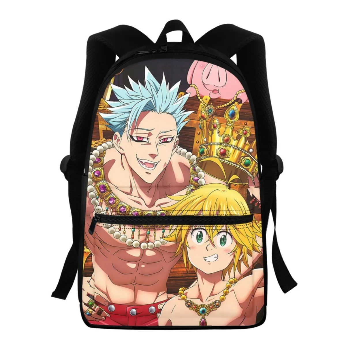 

FORUDESIGNS Preppy Back Pack Light Anime Seven Deadly Schoolbags Students Stationery Textbook Storage Mochila Teenagers