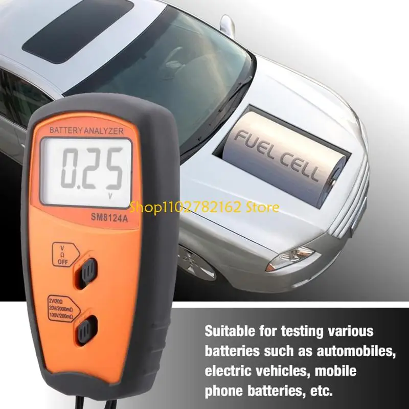 547B Internal Impedance Meter 100V Resistance Tester Voltmeter Digital Battery Tester Analyzers with LCD Display