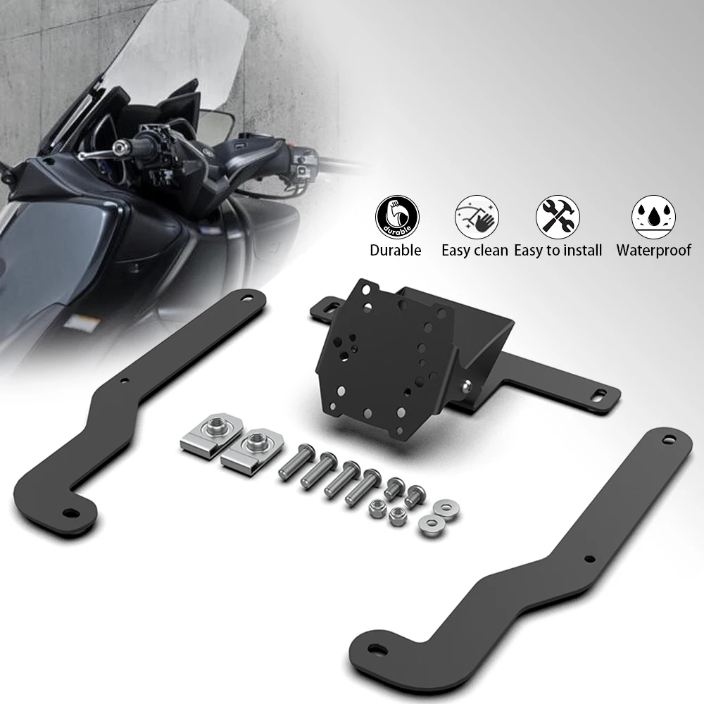 

Motorcycle For Yamaha TMAX 560 T-MAX560 GPS Smart Phone Navigation Mounting Bracket Adapter Holder TMAX560 2022 2023 2024 2025