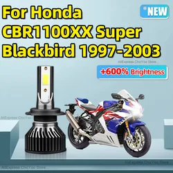 超高輝度LEDモーターサイクルヘッドライト,ホンダcbr1100xx,スーパーブラックバード1997, 1978-2003,h7,15000lm,12v,1個